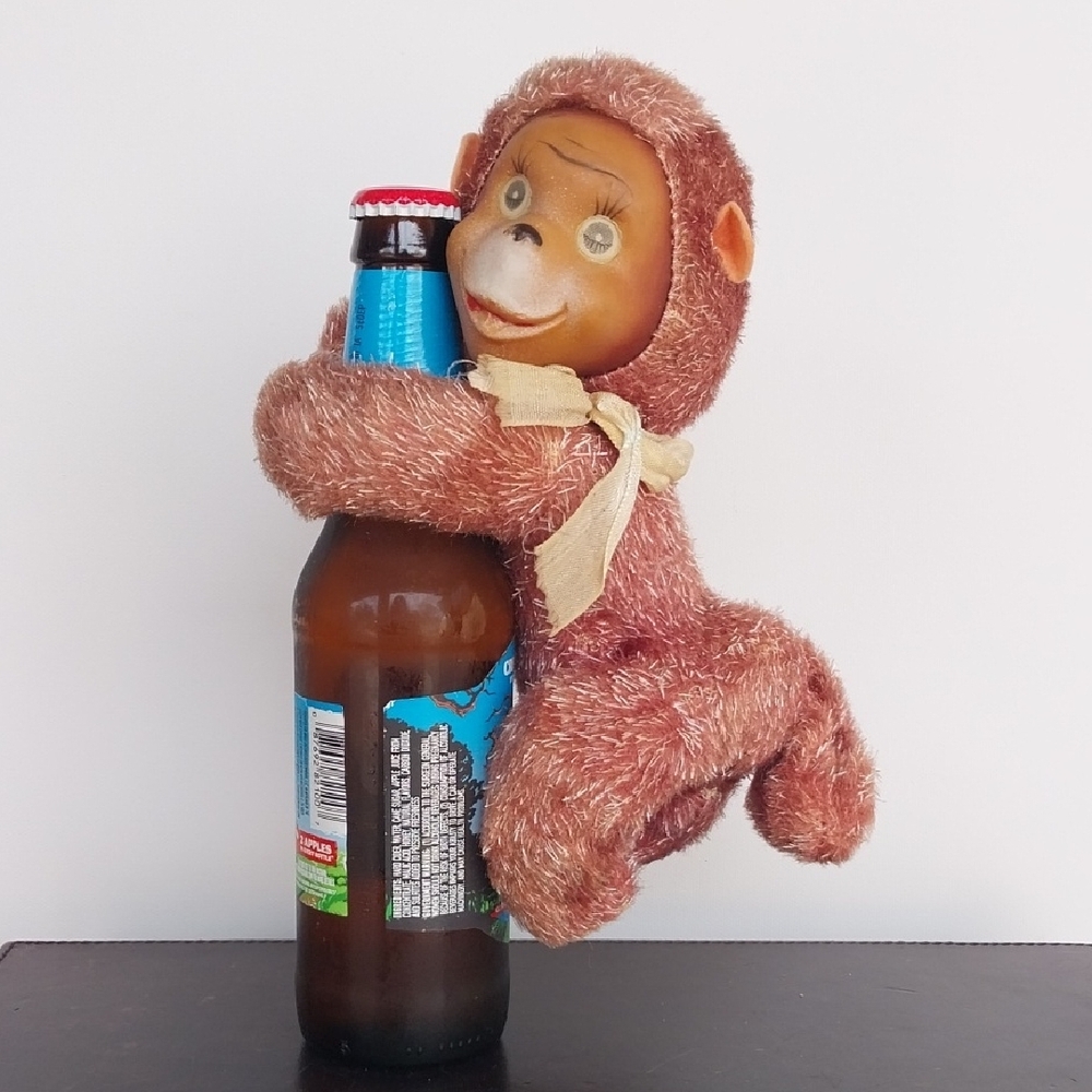 Rubber Face Pink Monkey Hologram Eyes Japan